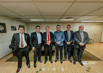 Vereadores de Poços participam de reunião no TCE e acompanham denúncias feitas pela Câmara