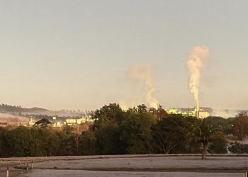 Veja fotos da geada desta quarta-feira (30/7) em Poços de Caldas