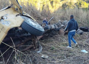Grave acidente deixa dois feridos entre Poços de Caldas e Bandeira do Sul