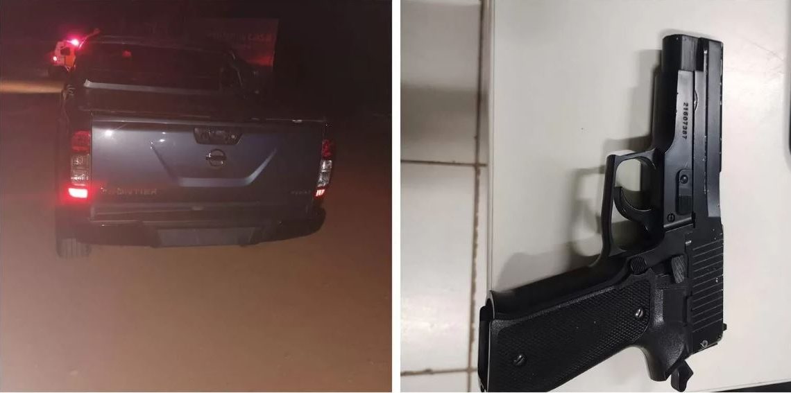 PM recupera caminhonete após assalto e prende dois suspeitos no Sul de Minas