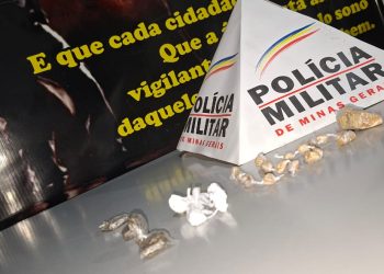 Jovem é preso por tráfico de drogas no bairro Jardim Esperança, em Poços