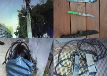 Homem em situação de rua é preso em flagrante por furto de fiação em frente à Igreja de São Benedito em Poços