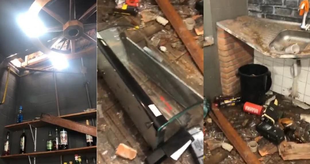 “Levantar a cabeça e seguir em frente”, diz dona de restaurante invadido em Poços; VÍDEO