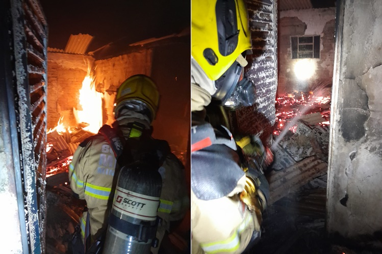 Morador é hospitalizado após incêndio em residência em Santa Rita de Caldas