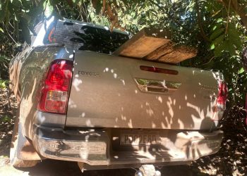 Caminhonete furtada é encontrada durante operação contra roubo de café em Andradas