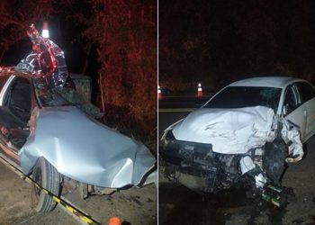 Homem morre e duas pessoas ficam gravemente feridas após batida frontal em rodovia no Sul de Minas