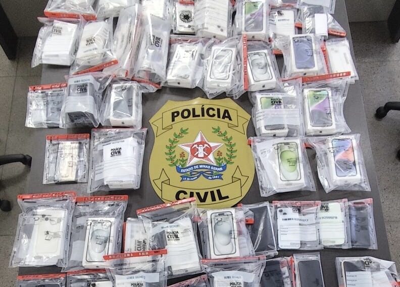 Golpe no Mercado Livre: quase 100 celulares desviados são recuperados pela Polícia Civil de Poços