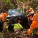 Acidente entre carro e caminhão deixa mulher ferida na manhã desta quarta (10)