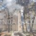 VÍDEO: incêndio é registrado em árvore no centro de Poços