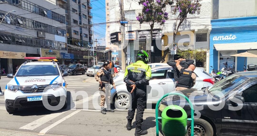 Operação do Demutran e PM apreende veículo clonado em Poços; um homem foi preso