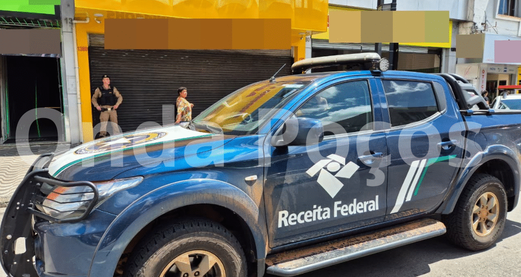 Receita Federal, PM e Procon realizam operação contra pirataria em 11 estabelecimentos de Poços