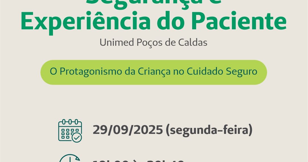 Unimed Poços promove III Seminário de Segurança e Experiência do Paciente com foco no protagonismo da criança no cuidado seguro