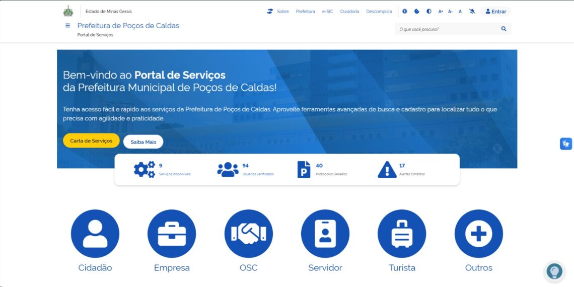 Prefeitura de Poços lança novo Portal de Serviços