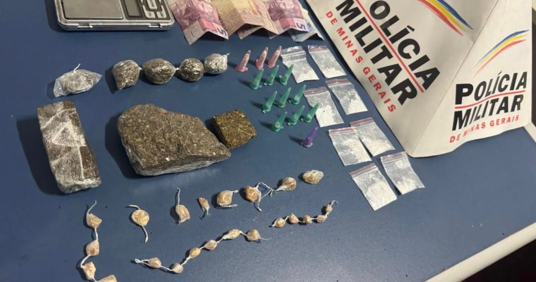 Homem é preso por tráfico durante operação da Polícia Militar em Poços de Caldas