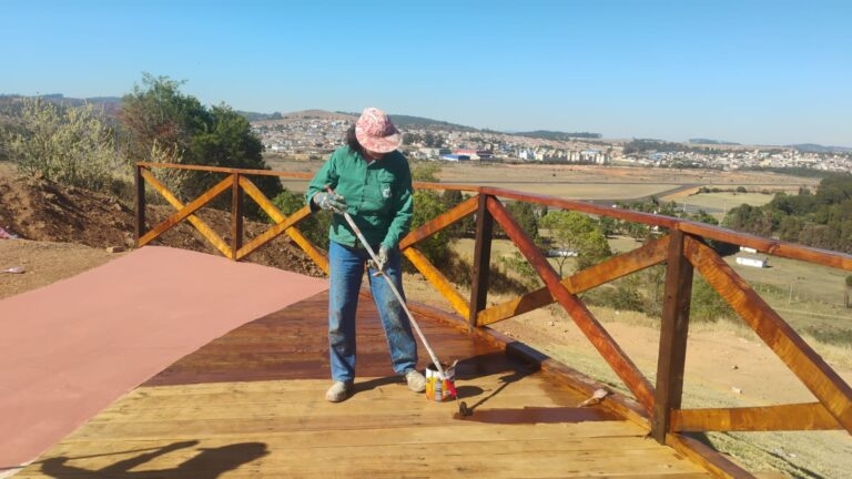 Obras do Mirante da Zona Sul de Poços de Caldas entram na fase final