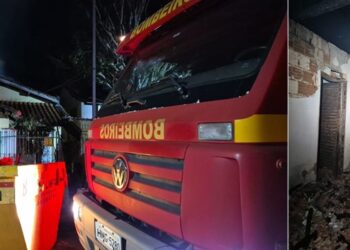 Incêndio de grandes proporções destrói residência na madrugada desta quinta (11)