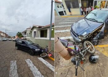 Após ser agredida, mulher foge de casa, é perseguida e atinge marido com carro e canivete