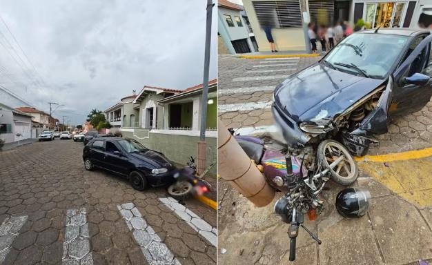 Após ser agredida, mulher foge de casa, é perseguida e atinge marido com carro e canivete