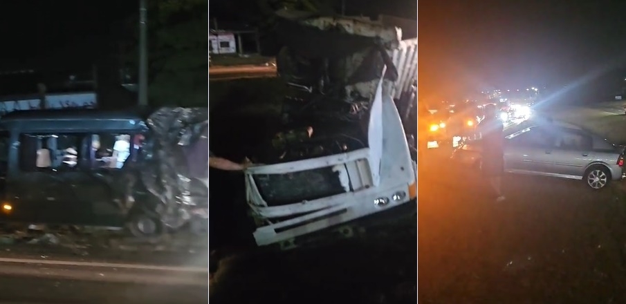 VÍDEO: Van que saiu de Poços e transportava capoeiristas é atingida por caminhão em grave acidente na SP-340; mulher morreu no local