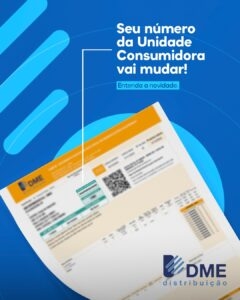 DME Distribuição terá novo número de identificação das unidades consumidoras