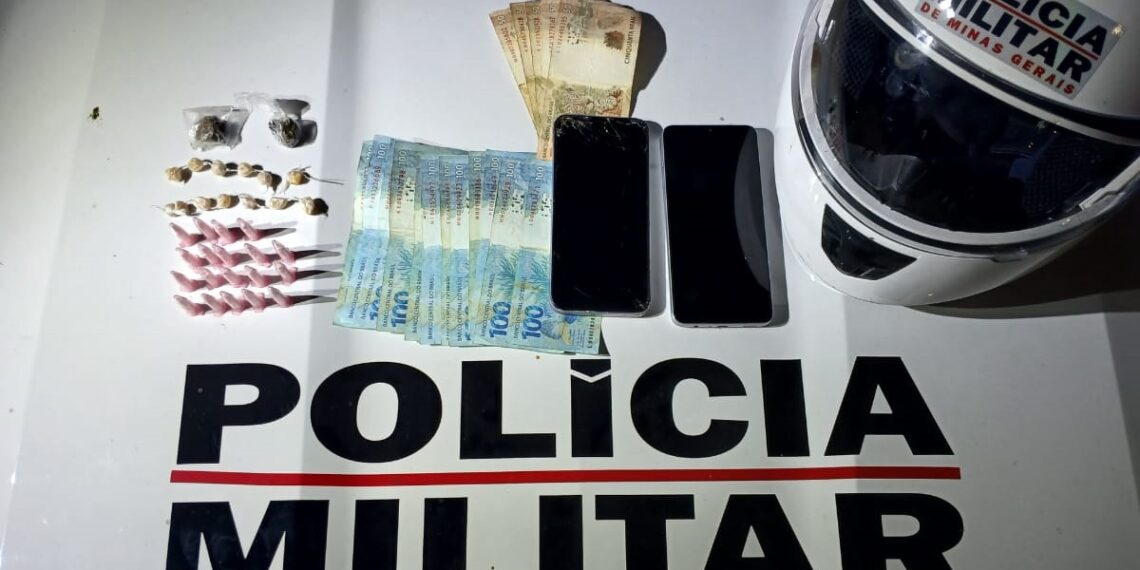 Adolescente é apreendido com drogas e dinheiro no bairro Santa Rita em Poços