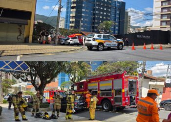 Incêndio em apartamento no Centro de Poços mobiliza forças de segurança