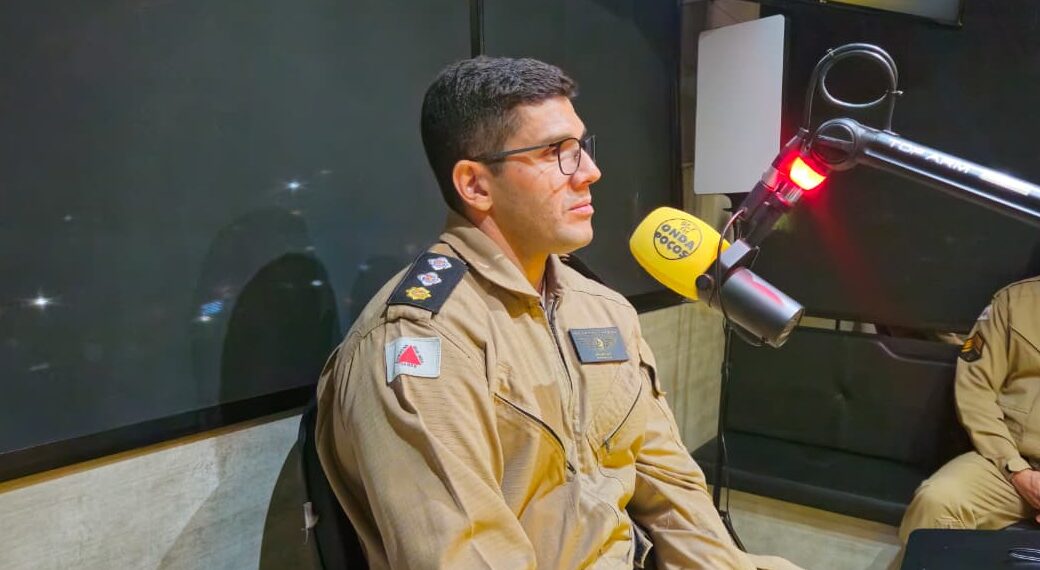 Comandante da 6ª Base Regional de Aviação do Estado participa do Poços em Foco