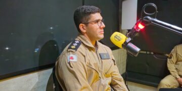 Comandante da 6ª Base Regional de Aviação do Estado participa do Poços em Foco