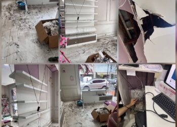 VÍDEO: Loja de sapatilhas é invadida e destruída no centro de Poços