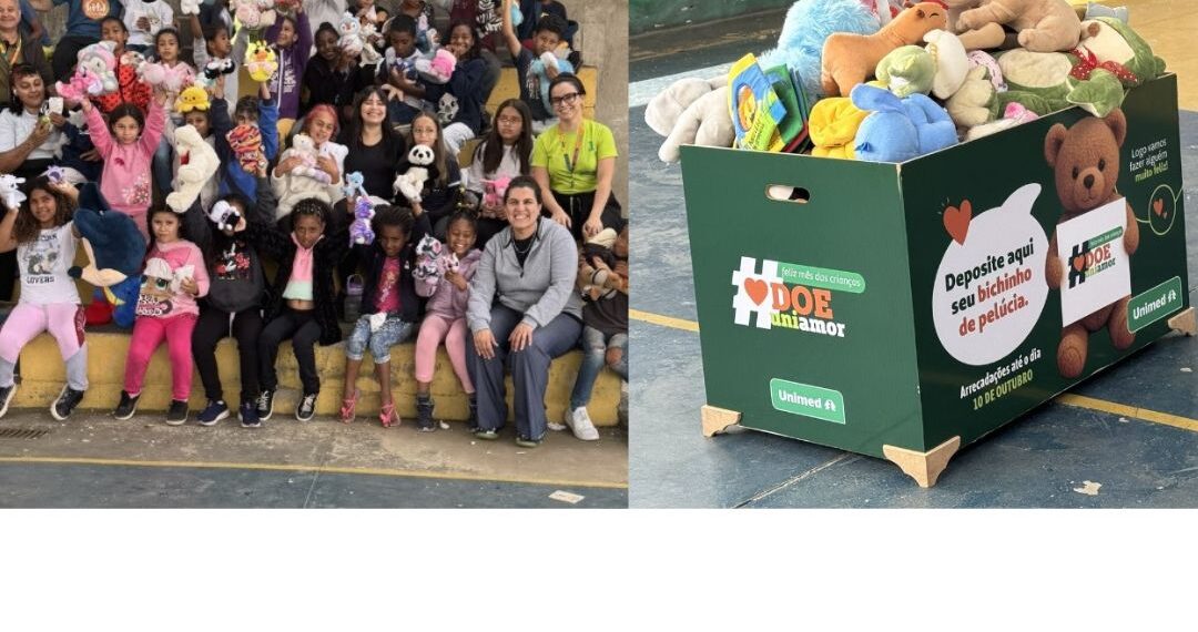 Unimed arrecada quase 200 ursos de pelúcia e doa a instituições de Poços de Caldas