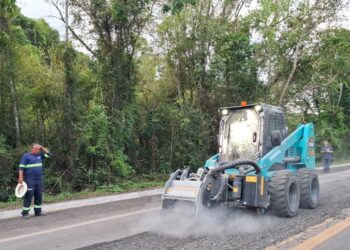 Obras com Pare e Siga são realizadas em rodovias de Poços de Caldas e região