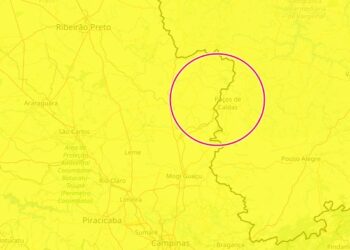 Inmet emite alerta de chuvas intensas para Poços e outras cidades próximas