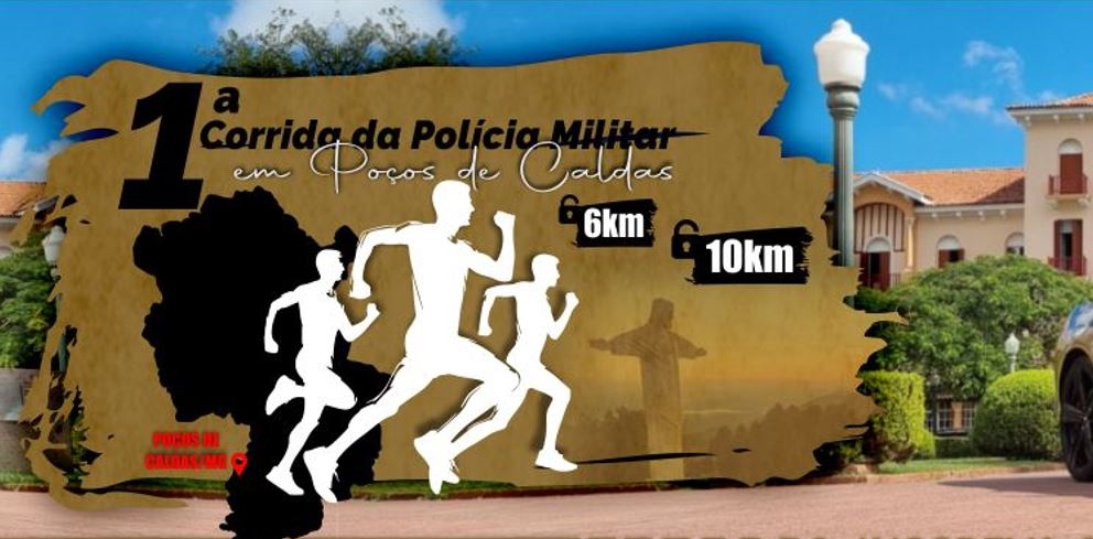 Inscrições para a Corrida da Polícia Militar de Poços seguem abertas
