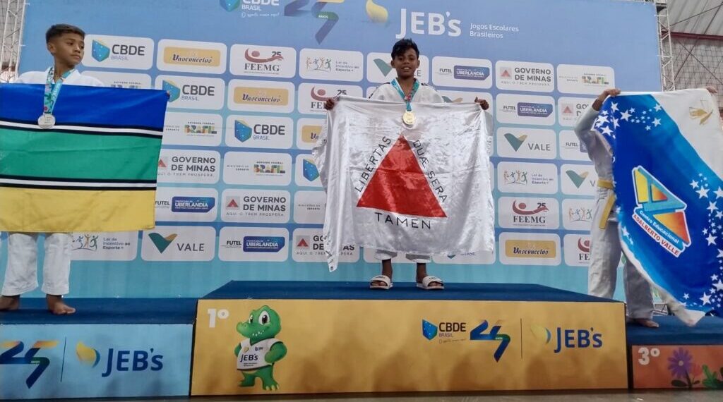 Aluno do Colégio Municipal de Poços é campeão nacional de judô nos Jogos Escolares Brasileiros