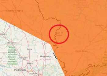 Previsão indica tempestade com ventos de até 100 km/h e queda de granizo para Poços e região