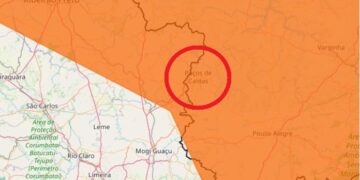 Previsão indica tempestade com ventos de até 100 km/h e queda de granizo para Poços e região