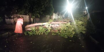 Tempestade causa destruição e mobiliza equipes de emergência em Guaxupé