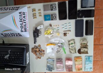 Homem de 20 anos é preso por tráfico de drogas; PM apreende arma, munições e grande quantidade de entorpecentes em Poços