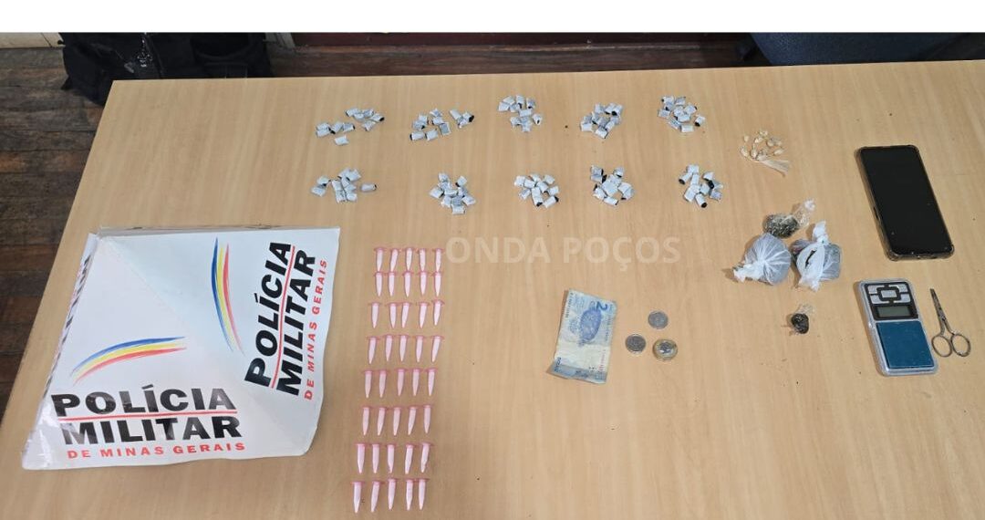 Homem é preso por tráfico de drogas em operação da PM de Poços de Caldas