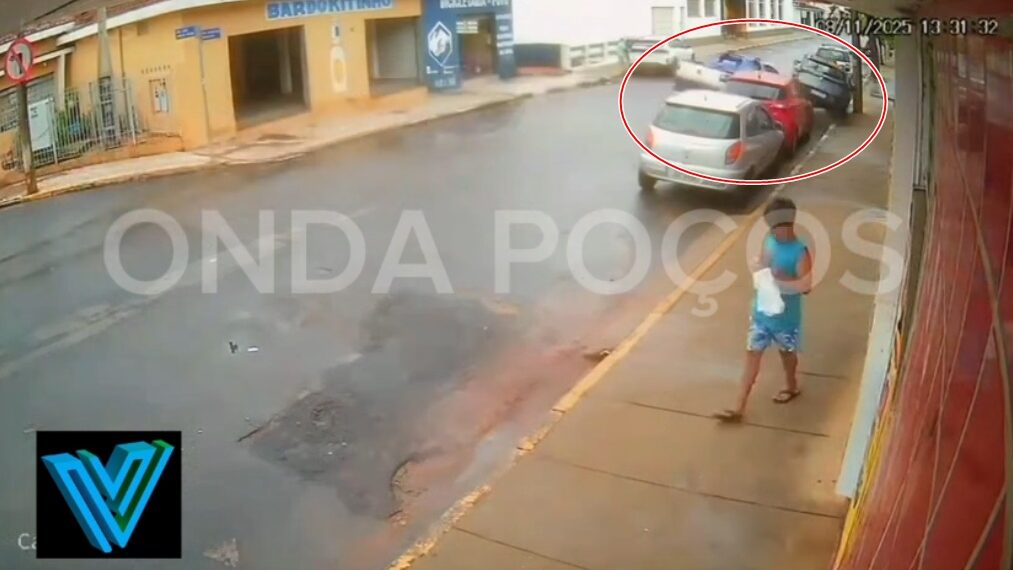 VÍDEO: Motorista embriagado perde controle de carro e atinge dois veículos estacionados; adolescente fica ferida no acidente
