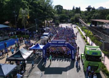Mais de 1.400 pessoas participaram da Corrida e Caminhada do Sest Senat em Poços de Caldas