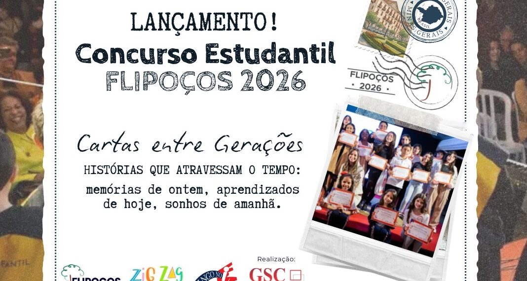 Flipoços 2026 lança Concurso Estudantil