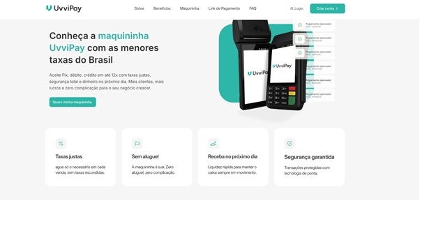Maquininha UvviPay: Conheça a Melhor Opção com Pix, Cartão e Taxas Justas para Seu Negócio