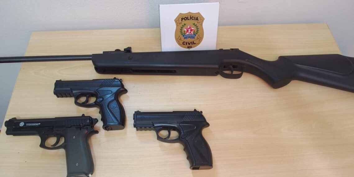 Quatro simulacros são apreendidos na casa de médico investigado por violência doméstica em Botelhos