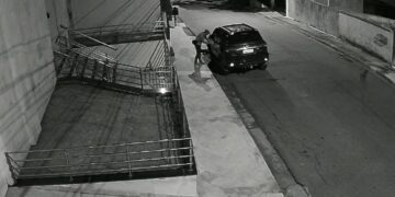 Vídeo mostra momento em que hilux é furtada no Jardim dos Estados em Poços de Caldas