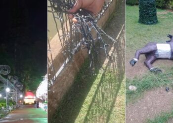 VÍDEO: Enfeites de Natal de Poços são vandalizados: “o que leva uma pessoa a fazer isso?” questiona Paulo Ney