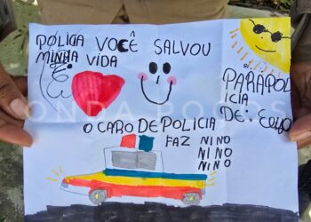 “Polícia, você salvou minha vida”: menina emociona PMs com carta durante ocorrência