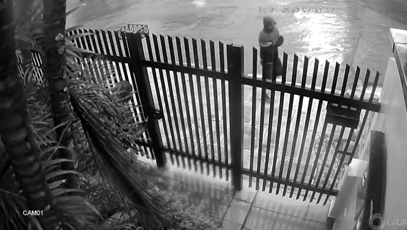 VÍDEO: Criminosos tentam invadir residência de casal de idosos em Poços de Caldas