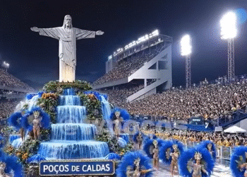 VÍDEO: Estudante de jornalismo usa IA para criar desfile de escolas de samba inspirado em pontos de Poços