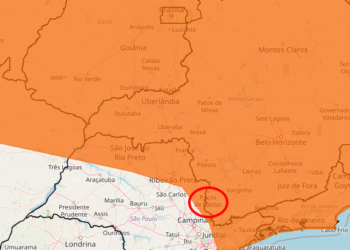 Inmet emite alerta de perigo para chuvas intensas em Poços e região
